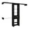 Tuhome Manchester 250 Closet System, Five Open Shelves, One Drawer, Three Metal Rods, Black CLW6725 - alternate 8